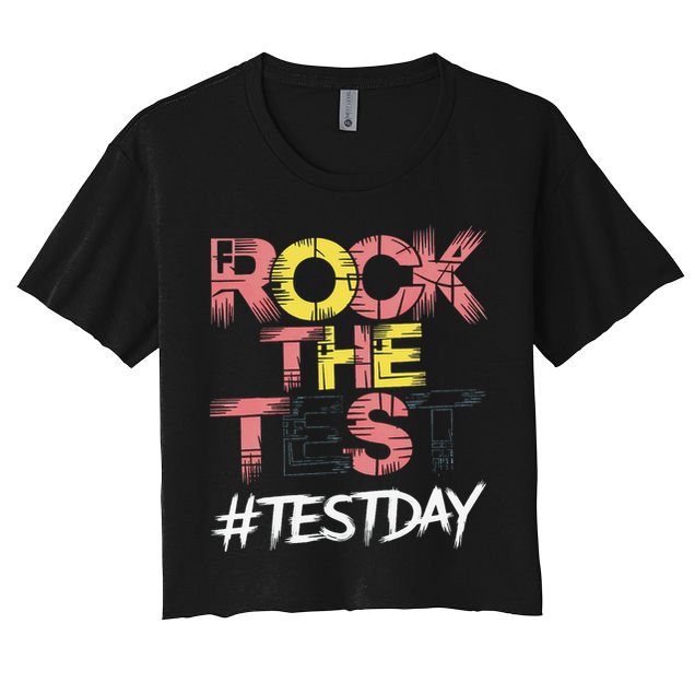 Inspire Confidence With Rock The Test Design For School Crop Top