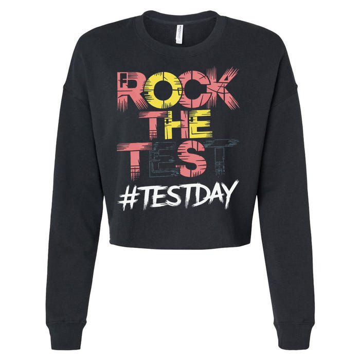 Inspire Confidence With Rock The Test Design For School Cropped Pullover Crew
