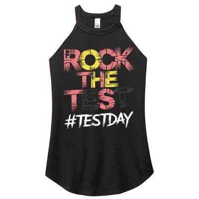 Inspire Confidence With Rock The Test Design For School Women's Perfect Tri Rocker Tank