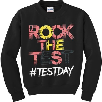 Inspire Confidence With Rock The Test Design For School Kids Sweatshirt