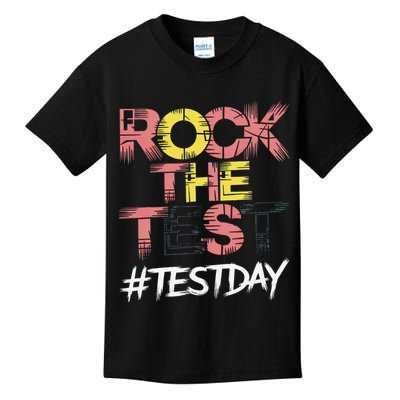 Inspire Confidence With Rock The Test Design For School Kids T-Shirt