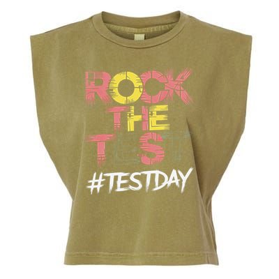 Inspire Confidence With Rock The Test Design For School Garment-Dyed Women's Muscle Tee