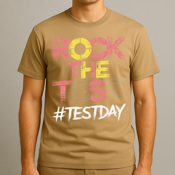 Inspire Confidence With Rock The Test Design For School T-Shirt