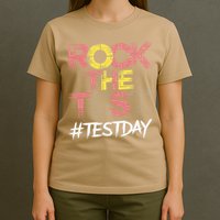 Inspire Confidence With Rock The Test Design For School T-Shirt