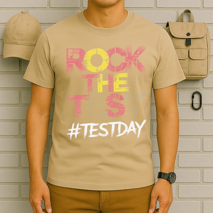 Inspire Confidence With Rock The Test Design For School T-Shirt