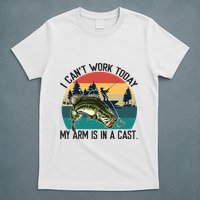 I Cant Work Today My Arm Is In A Cast Fishing Vintage T-Shirt