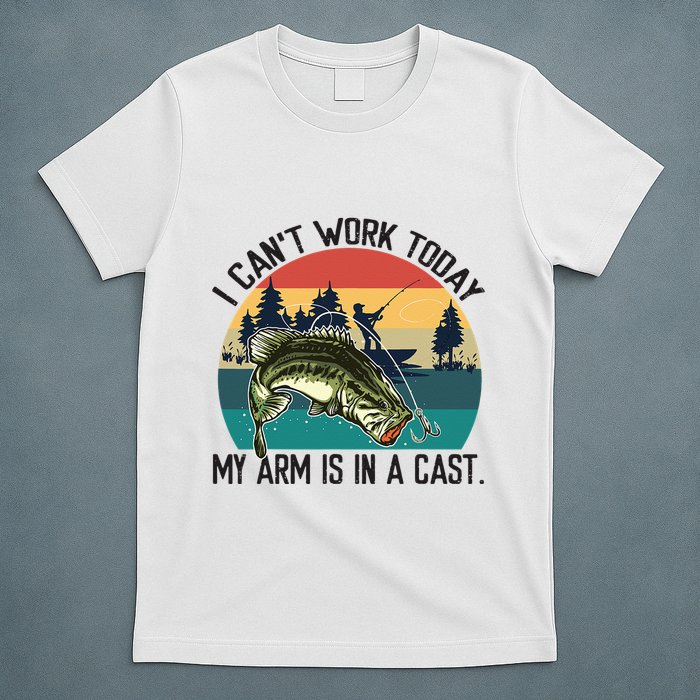 I Cant Work Today My Arm Is In A Cast Fishing Vintage T-Shirt