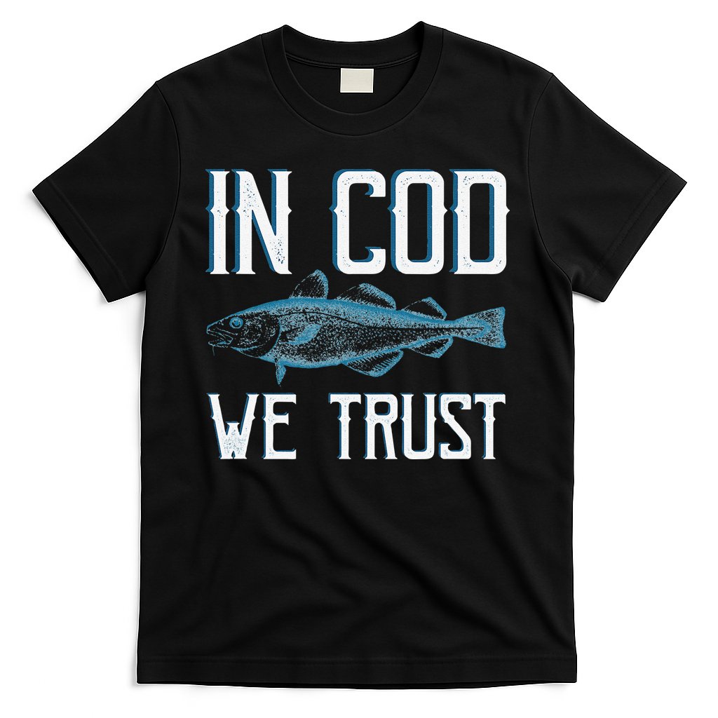 In COD We Trust Funny Fishing Portuguese Pride T-Shirt