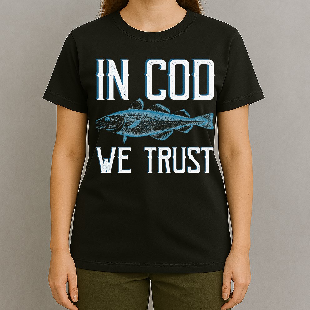 In COD We Trust Funny Fishing Portuguese Pride T-Shirt
