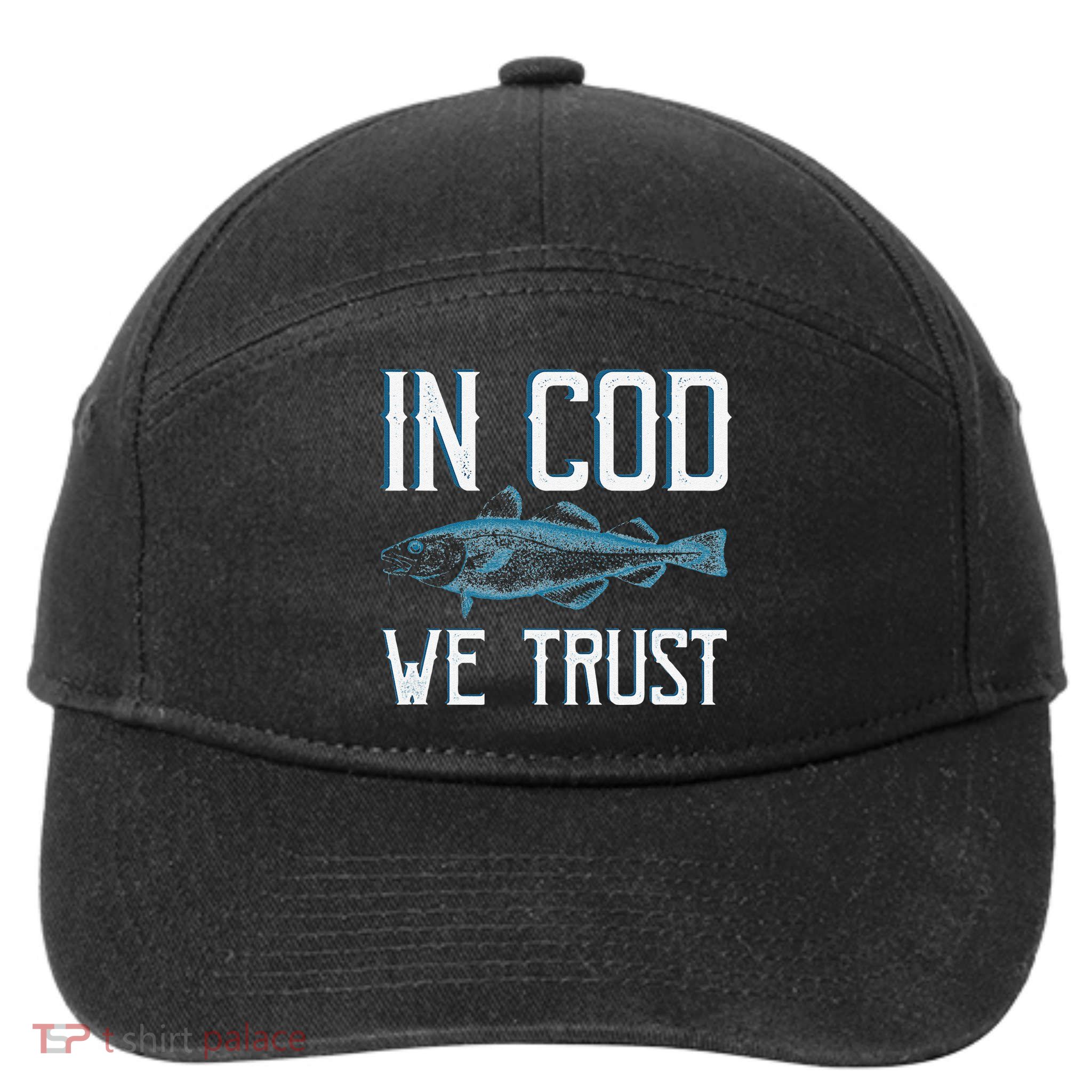 In COD We Trust Funny Fishing Portuguese Pride 7-Panel Snapback Hat