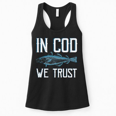 In COD We Trust Funny Fishing Portuguese Pride Womens Tank Top