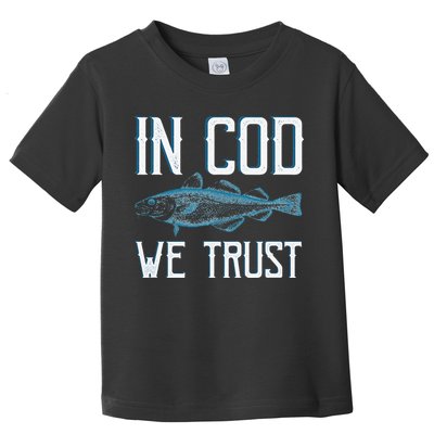 In COD We Trust Funny Fishing Portuguese Pride Toddler T-Shirt
