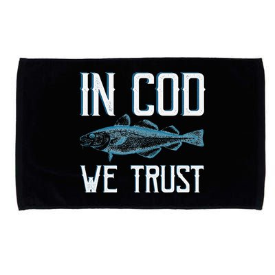 In COD We Trust Funny Fishing Portuguese Pride Microfiber Hand Towel