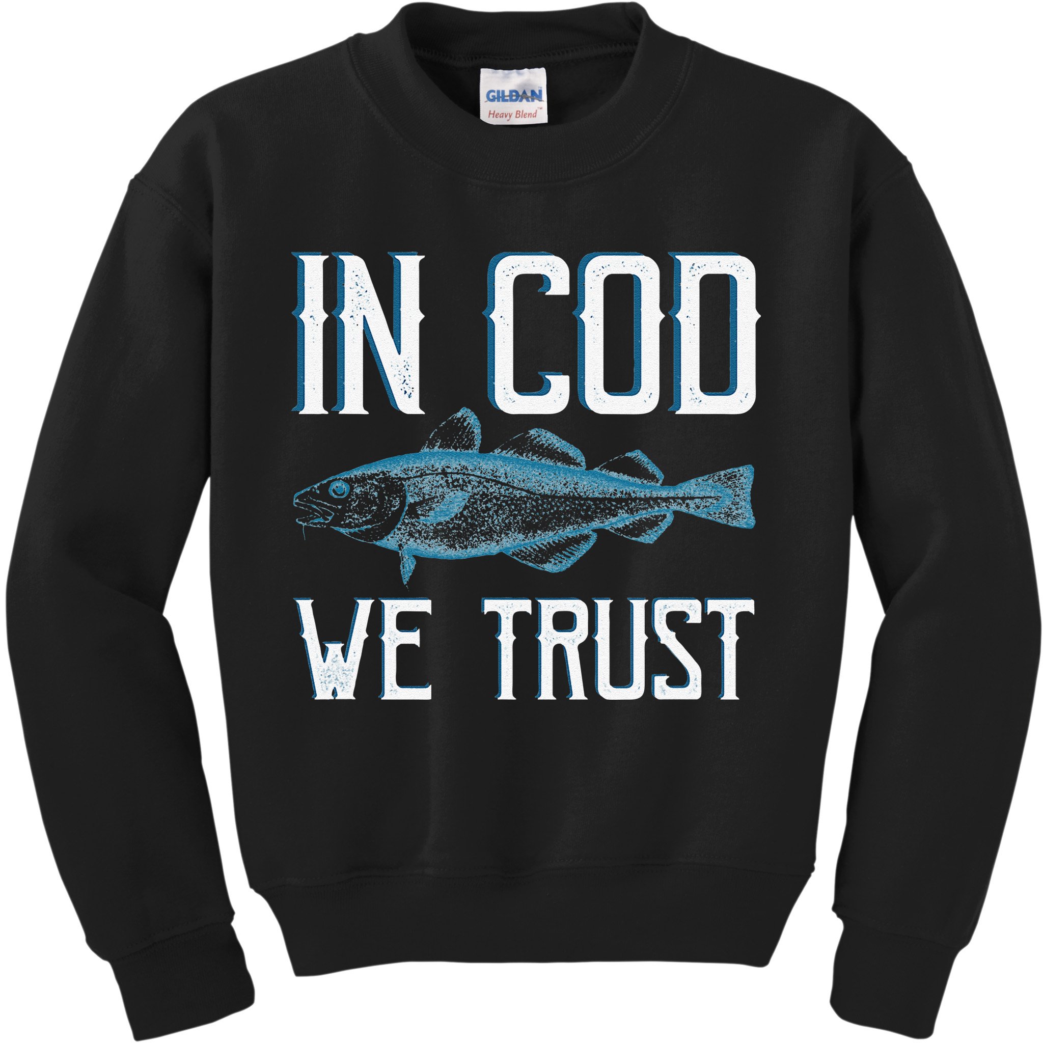 In COD We Trust Funny Fishing Portuguese Pride Kids Sweatshirt