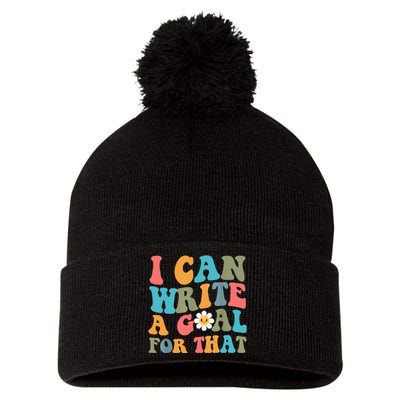 I Can Write A Goal For That Pom Pom 12in Knit Beanie