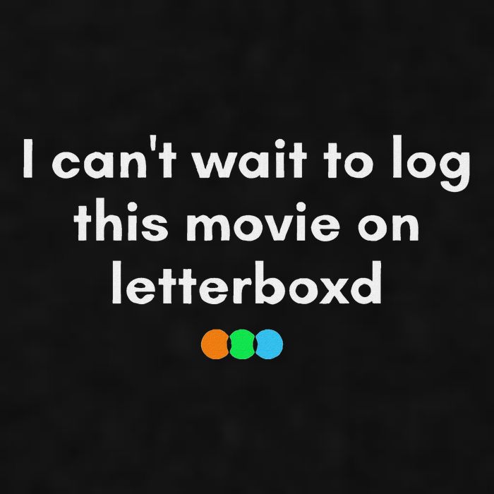 I CanT Wait To Log This Movie On Letterboxd Ladies PosiCharge Tri-Blend Wicking Tank