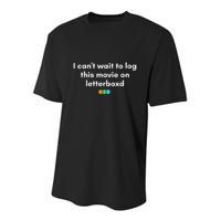 I CanT Wait To Log This Movie On Letterboxd Youth Performance Sprint T-Shirt