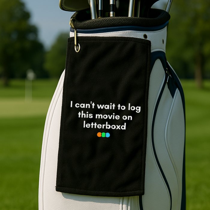 I CanT Wait To Log This Movie On Letterboxd Golf Towel