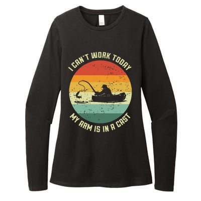 I Cant Work Today My Arm Is In A Cast Fishing Fathers Day Gift Womens CVC Long Sleeve Shirt