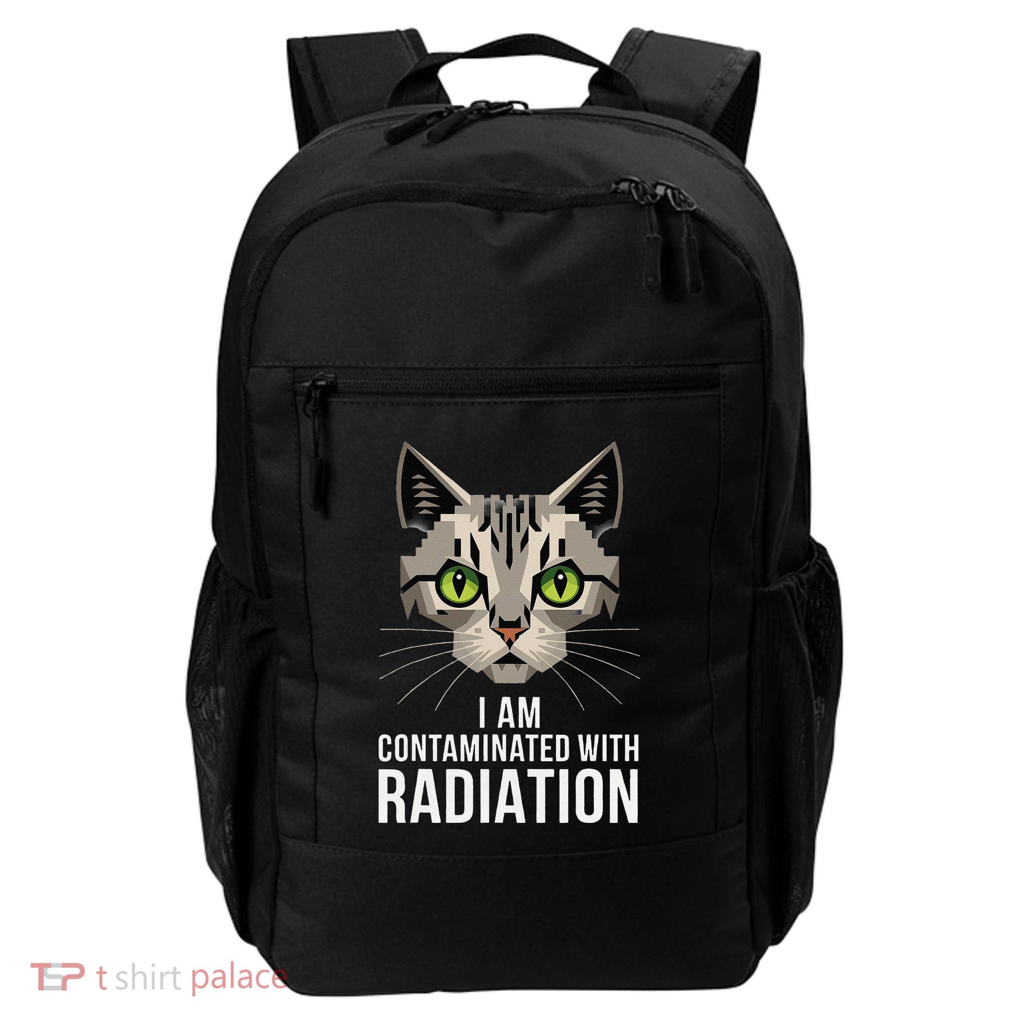 Iam Contaminated With Radiation Japanese Cat Meme Daily Commute Backpack