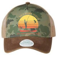 I Can't Work Today My Arms Is In A Cast Funny Fishing Legacy Tie Dye Trucker Hat