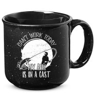 I Cant Work Today My Arm Is In A Cast Funny Fishing Pride Funny Gift 15oz Campfire Ceramic Mug