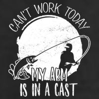 I Cant Work Today My Arm Is In A Cast Funny Fishing Pride Funny Gift 15oz Campfire Ceramic Mug