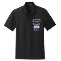 I CanT Wait To Gamble Today Funny Gambler Dry Zone Grid Polo