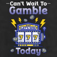 I CanT Wait To Gamble Today Funny Gambler Golf Towel