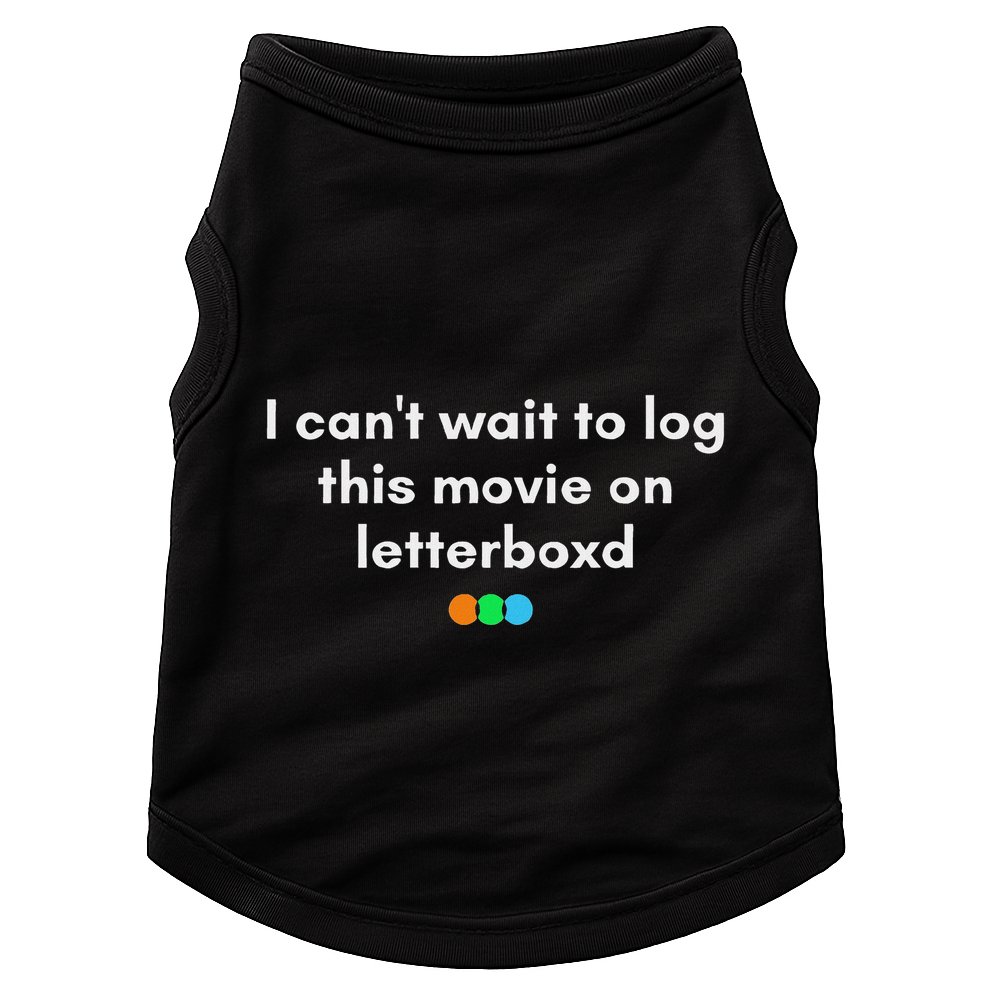 I CanT Wait To Log This Movie On Letterboxd Gifts Doggie Tank