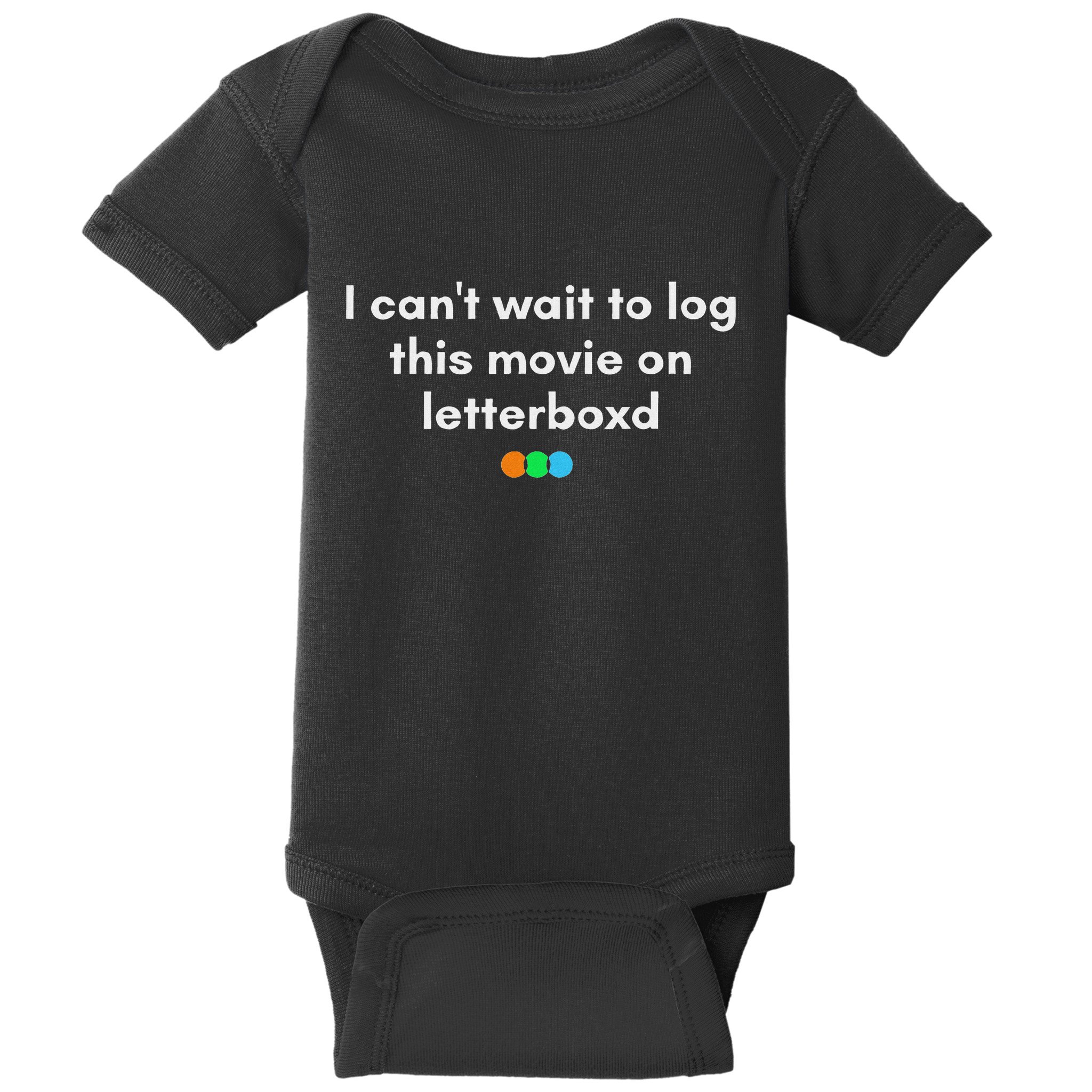 I CanT Wait To Log This Movie On Letterboxd Gifts Baby Bodysuit