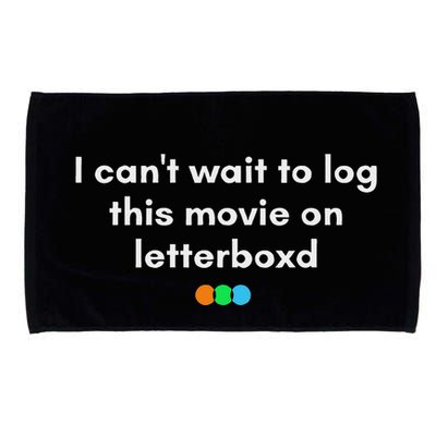 I CanT Wait To Log This Movie On Letterboxd Gifts Microfiber Hand Towel
