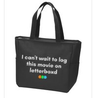 I CanT Wait To Log This Movie On Letterboxd Gifts Zip Tote Bag