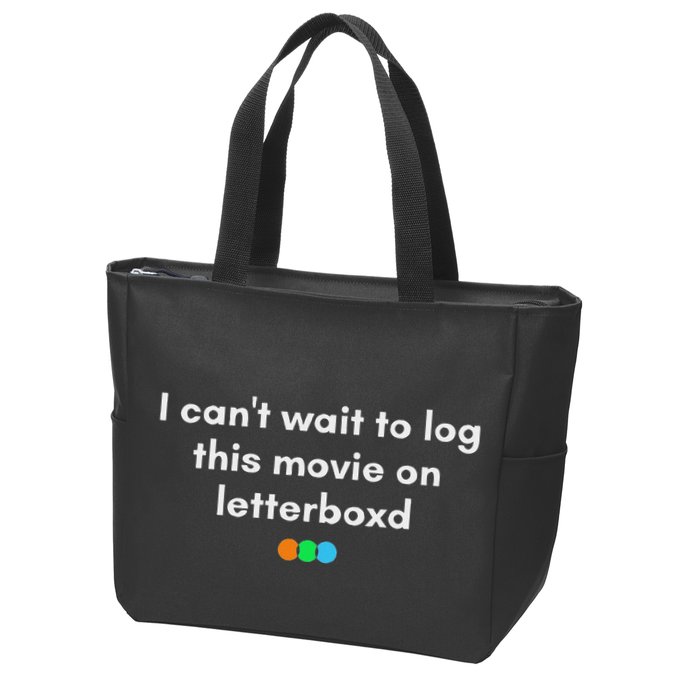 I CanT Wait To Log This Movie On Letterboxd Gifts Zip Tote Bag