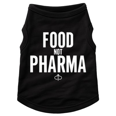 Ian Carroll Wearing Food Not Pharma Doggie Tank