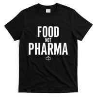 Ian Carroll Wearing Food Not Pharma T-Shirt