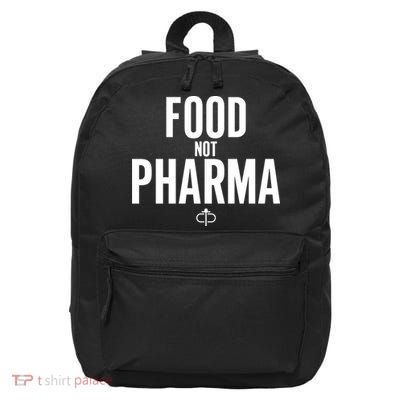 Ian Carroll Wearing Food Not Pharma 16 in Basic Backpack