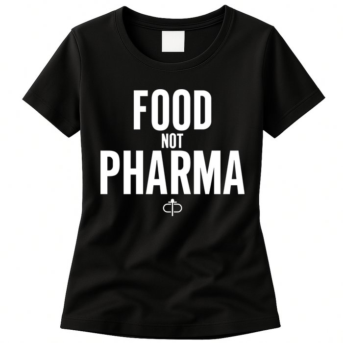 Ian Carroll Wearing Food Not Pharma Womens T-Shirt