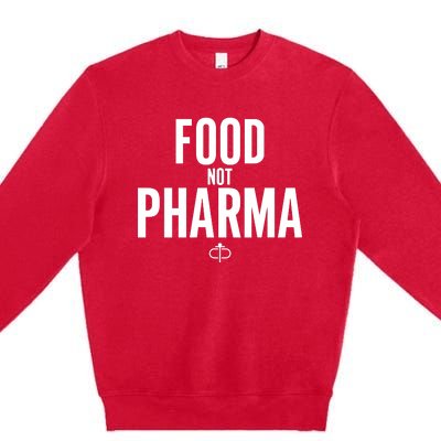 Ian Carroll Wearing Food Not Pharma Premium Crewneck Sweatshirt