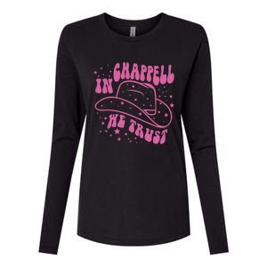 In Chappell We Trust Hat Cowgirl Womens Cotton Relaxed Long Sleeve T-Shirt