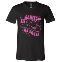 In Chappell We Trust Hat Cowgirl V-Neck T-Shirt