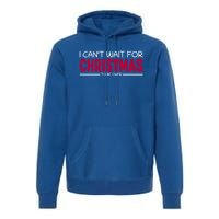 I CanT Wait For Christmas Sarcastic I Hate Christmas Meaningful Gift Premium Hoodie