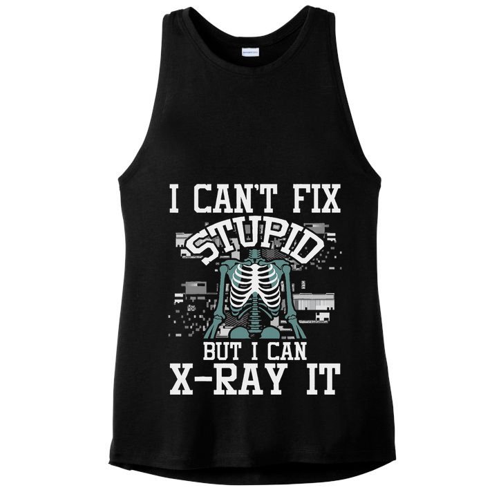 I Can X Ray It Radiologist Radiology Technician Ladies PosiCharge Tri-Blend Wicking Tank