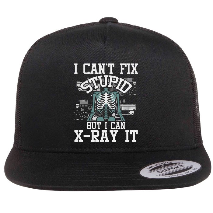 I Can X Ray It Radiologist Radiology Technician Flat Bill Trucker Hat