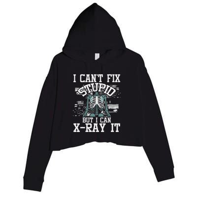 I Can X Ray It Radiologist Radiology Technician Crop Fleece Hoodie