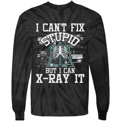 I Can X Ray It Radiologist Radiology Technician Tie-Dye Long Sleeve Shirt