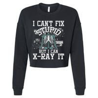 I Can X Ray It Radiologist Radiology Technician Cropped Pullover Crew