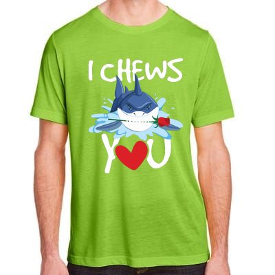 I Chews You Shark Lovers Wildlife Marine Biologist Science Adult ChromaSoft Performance T-Shirt