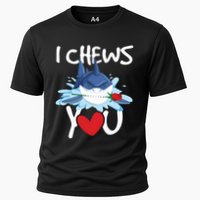 I Chews You Shark Lovers Wildlife Marine Biologist Science Cooling Performance Crew T-Shirt
