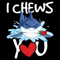 I Chews You Shark Lovers Wildlife Marine Biologist Science Cooling Performance Crew T-Shirt